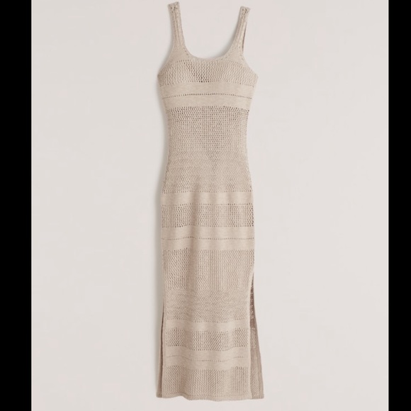 Abercrombie & Fitch Other - Abercrombie & Fitch Crochet Midi Sweater Dress XS